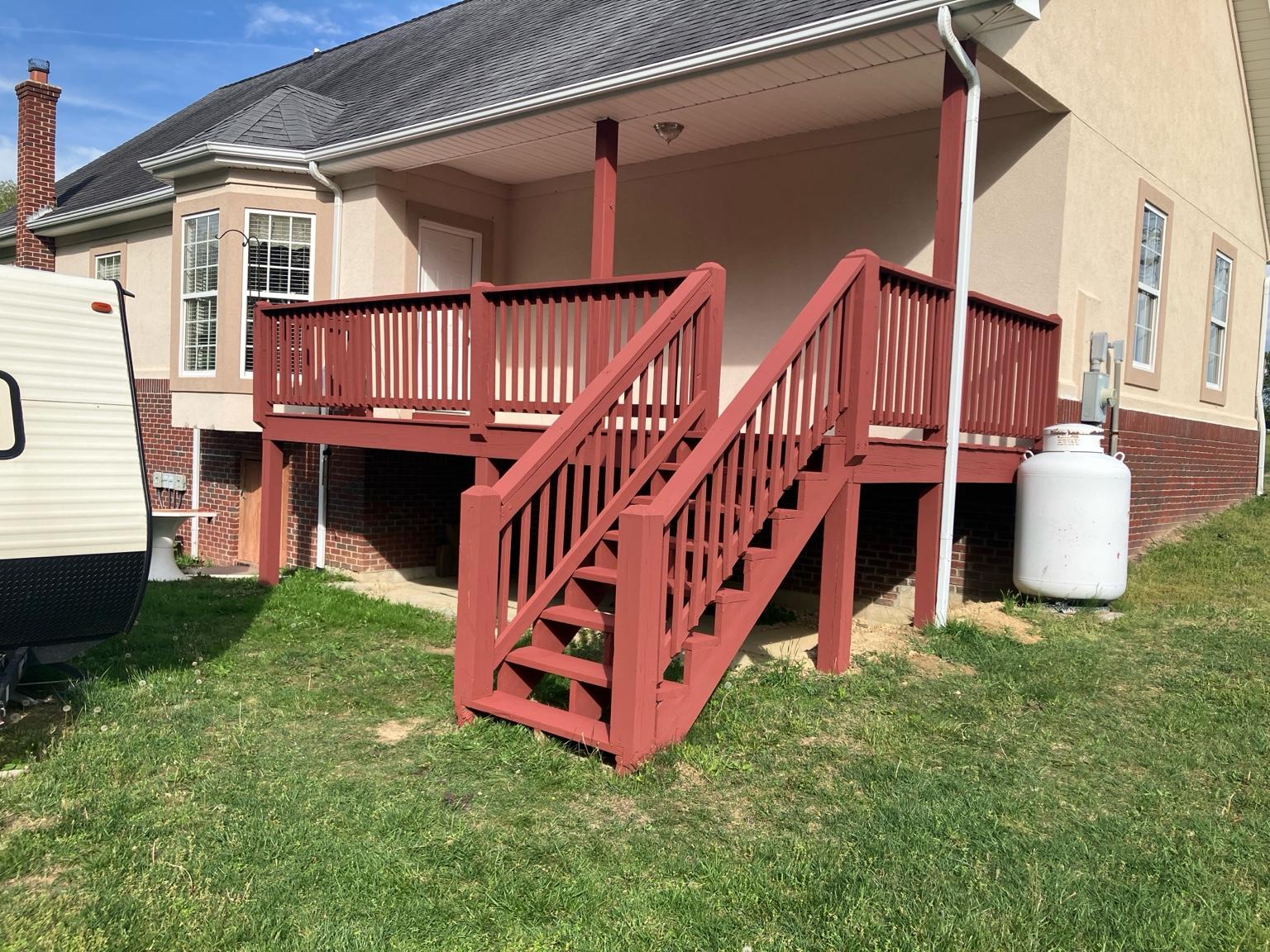 Deck after repairs