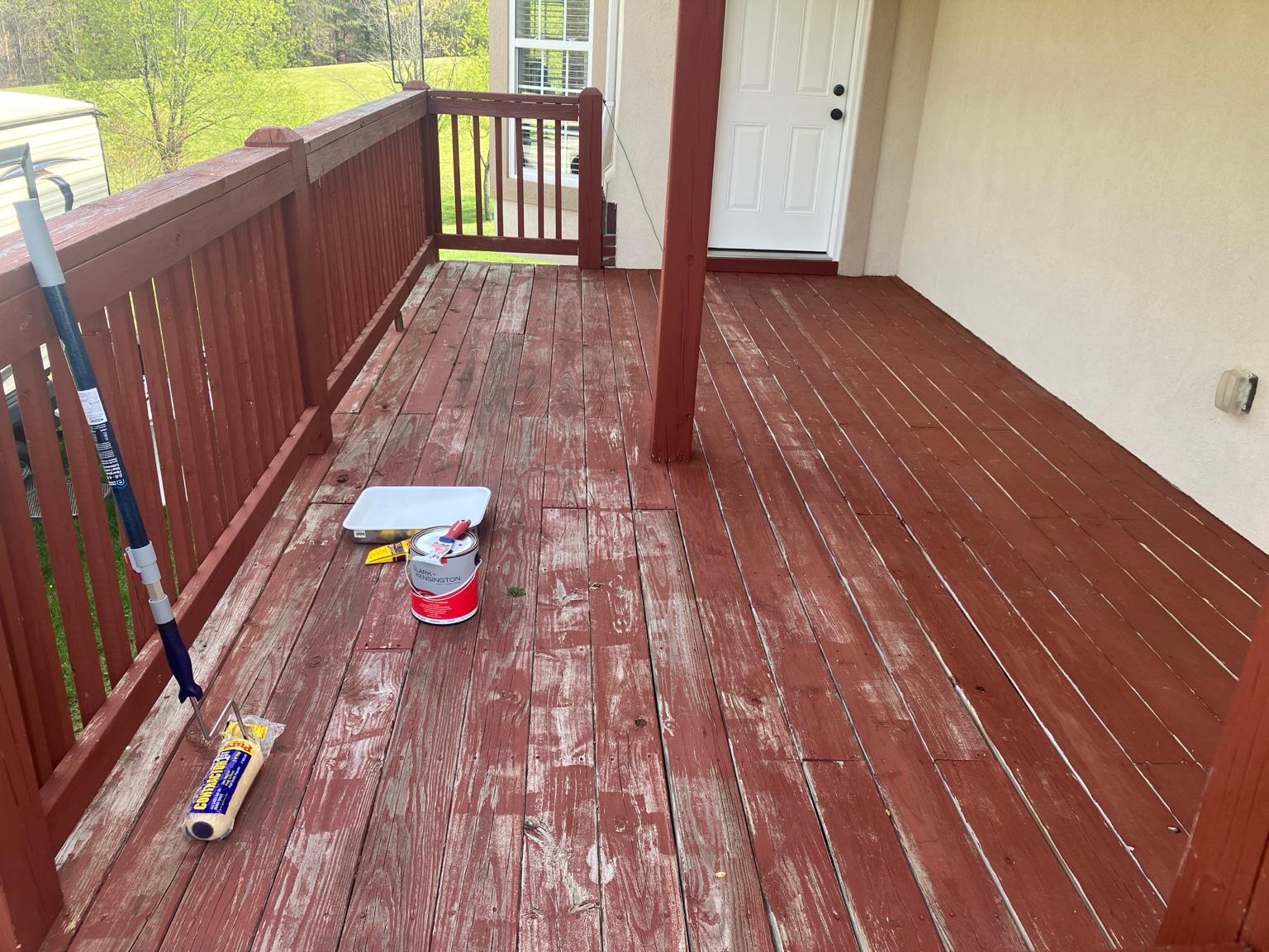 Deck before repairs
