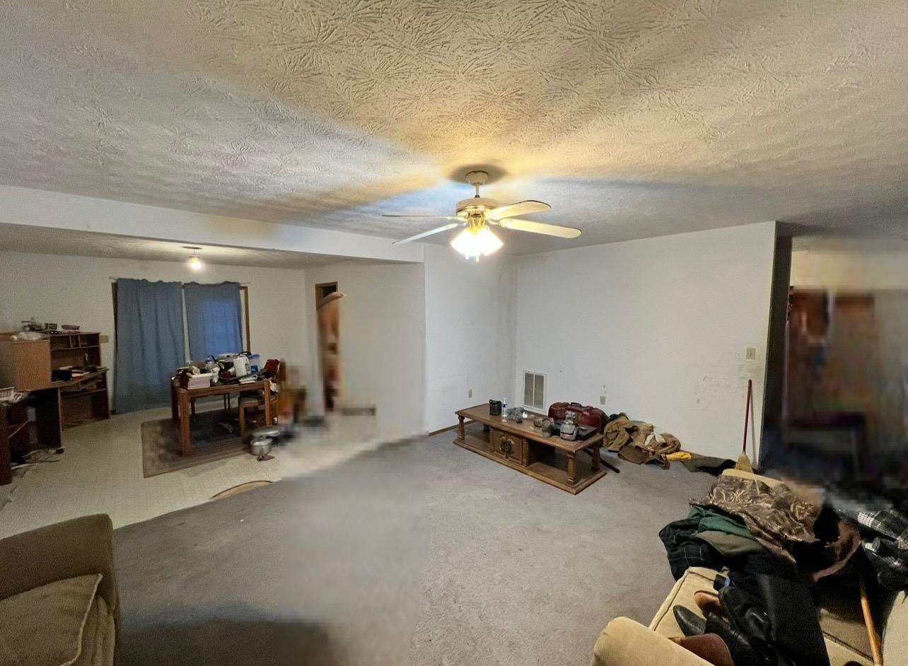 Kitchen and living area before