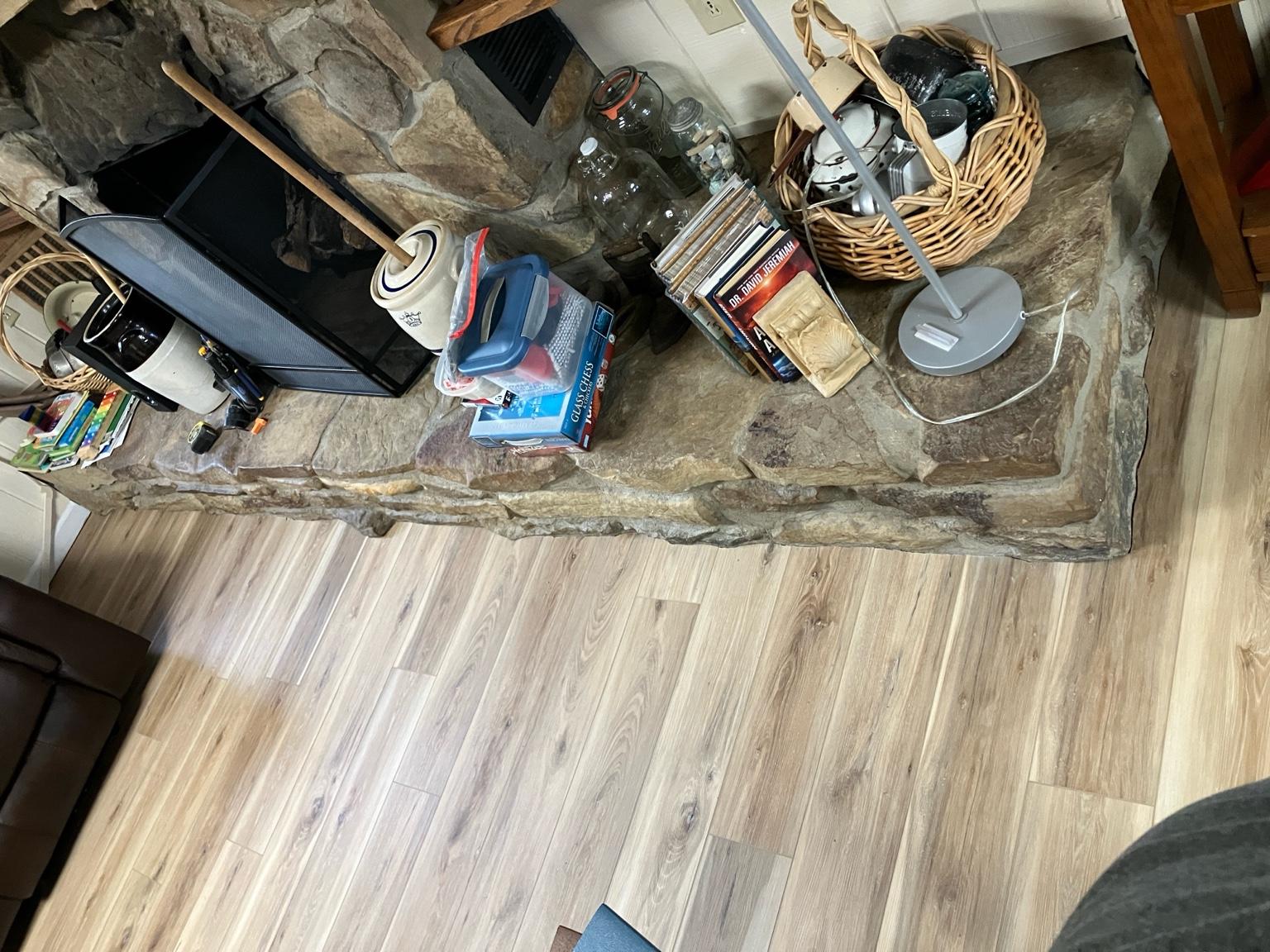 Kitchen and living area before